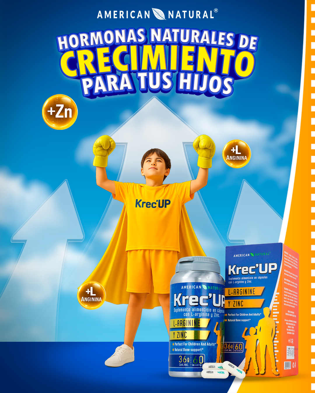 KREC UP - Hormonas naturales para el crecimiento