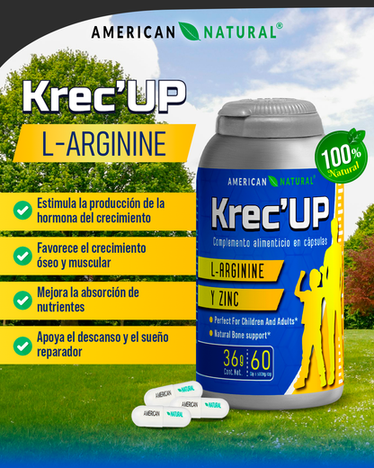 KREC UP - Hormonas naturales para el crecimiento